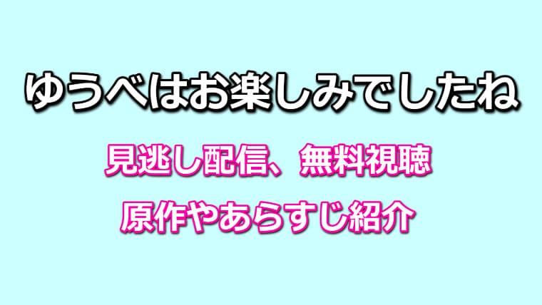 ゆうべはお楽しみでしたねの見逃し配信