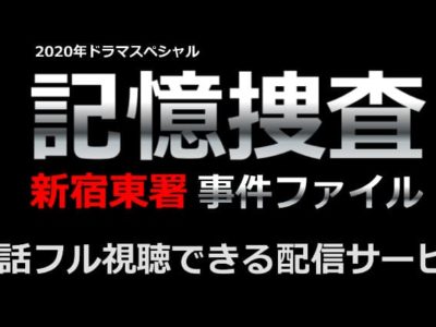 記憶捜査見逃し配信